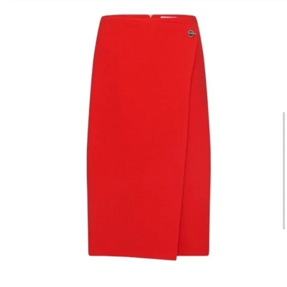 HUGO BOSS Vubali A-Line Skirt BT Red 10 - Picture 5 of 7